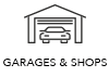 graphic of a garage and a car inside of it