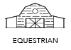 graphic of an equestrian barn