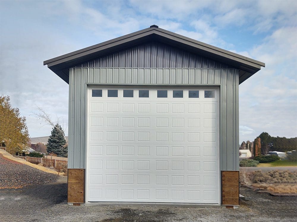 12870 30' x 44' x 16' Garage in Kennewick, WA Steel Structures America