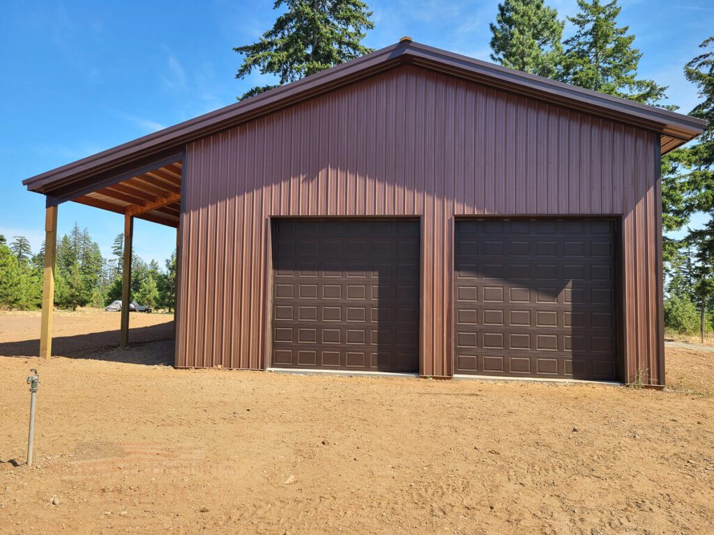 #11478 – 36x60x18 Shop with Loft – Lyle, WA | Steel Structures America