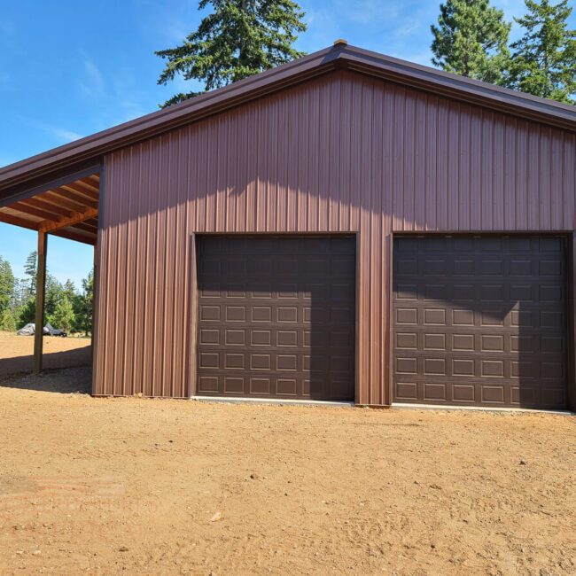 #11478 – 36x60x18 Shop with Loft – Lyle, WA | Steel Structures America