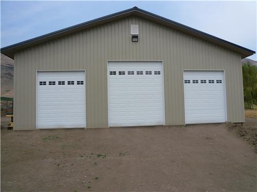 Large Shop 3 Stall Garage #4553 – Naches, WA | Steel Structures America