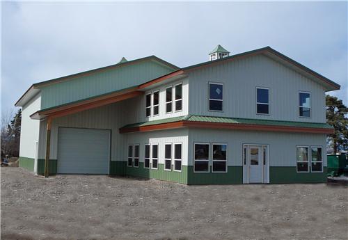 #4176 - 50x40x18 Office & Shop | Steel Structures America