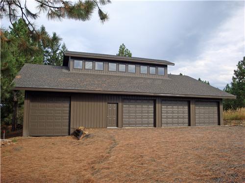 Custom Shop with Living Quarters #5283 - Mead, WA | Steel Structures America