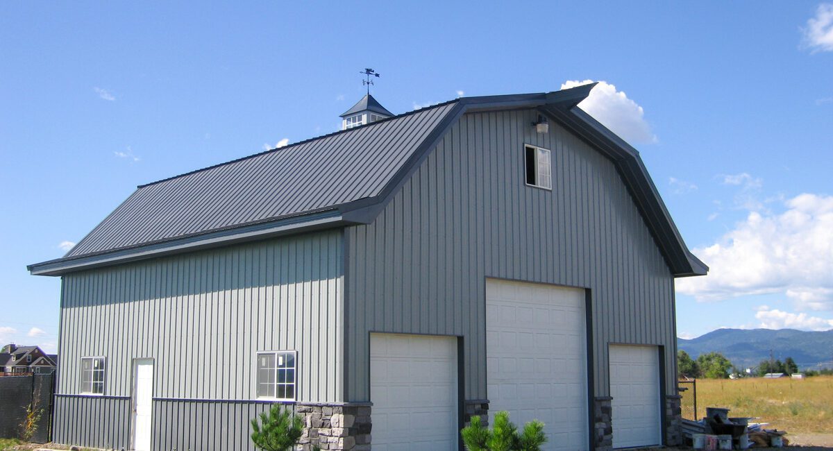 2 Story Gambrel Style Steel Building #1887 | Steel Structures America