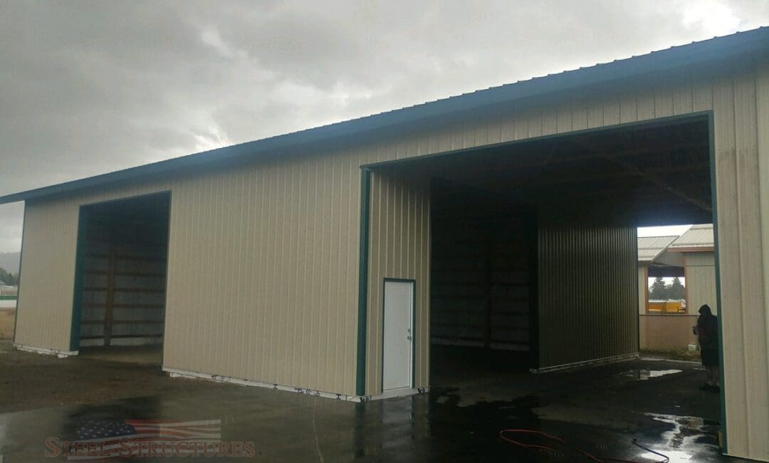 #10306 – 50x50x16 Steel Structure Garage Shop – Hayden, Idaho | Steel Structures America