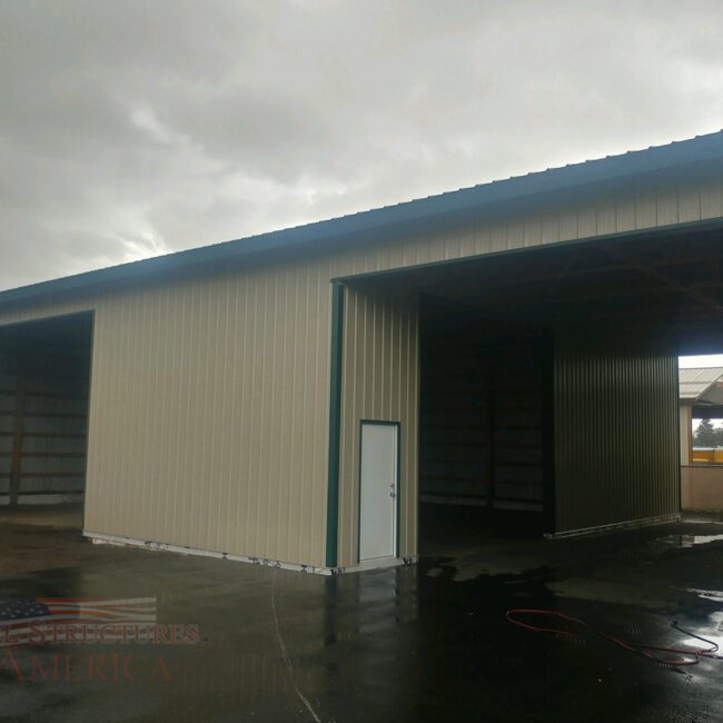 #10306 – 50x50x16 Steel Structure Garage Shop – Hayden, Idaho | Steel Structures America