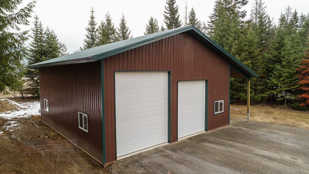 #10462 – Sagle Pole Building RV Garage & Shop 36x40x16 | Steel Structures America