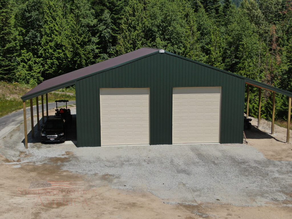 #10741 – Shop-Home – 30x40x14 – St. Maries, Idaho | Steel Structures America