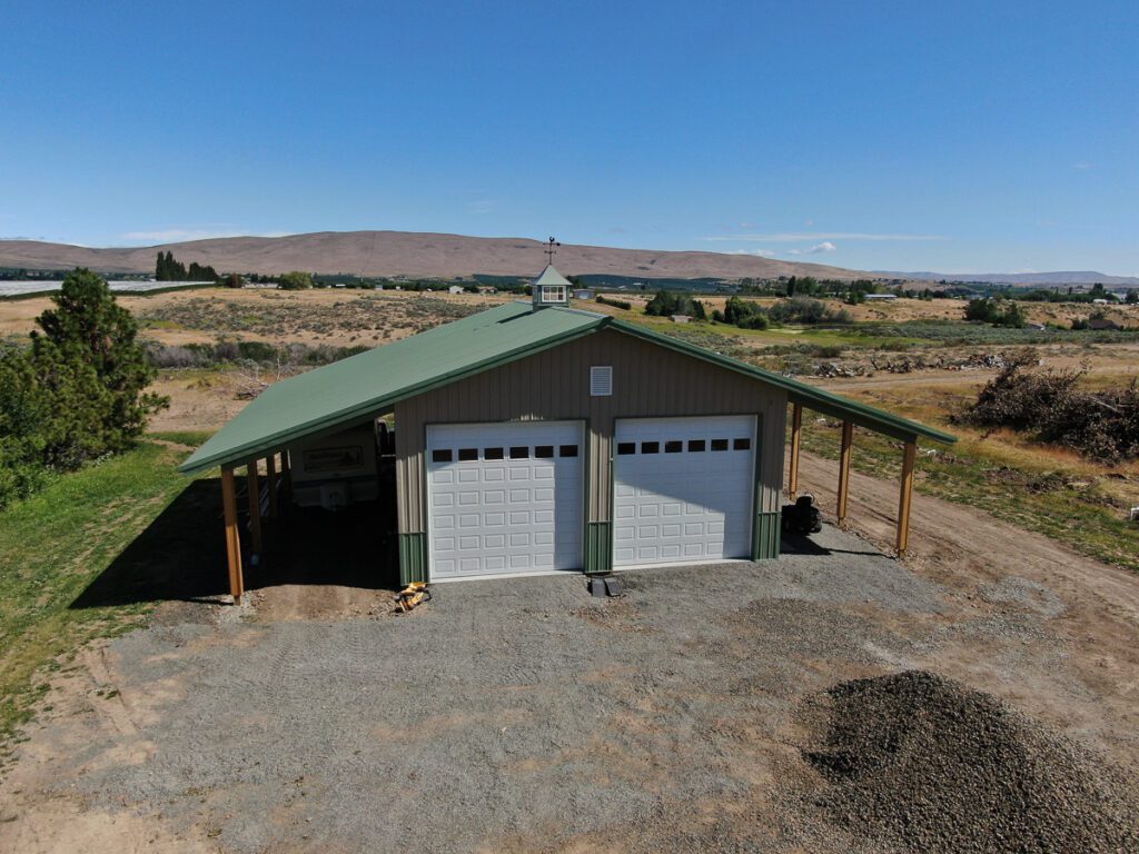 10775 – Mark’s Shop – 30x40x14 Steel Structure – Yakima, WA | Steel Structures America