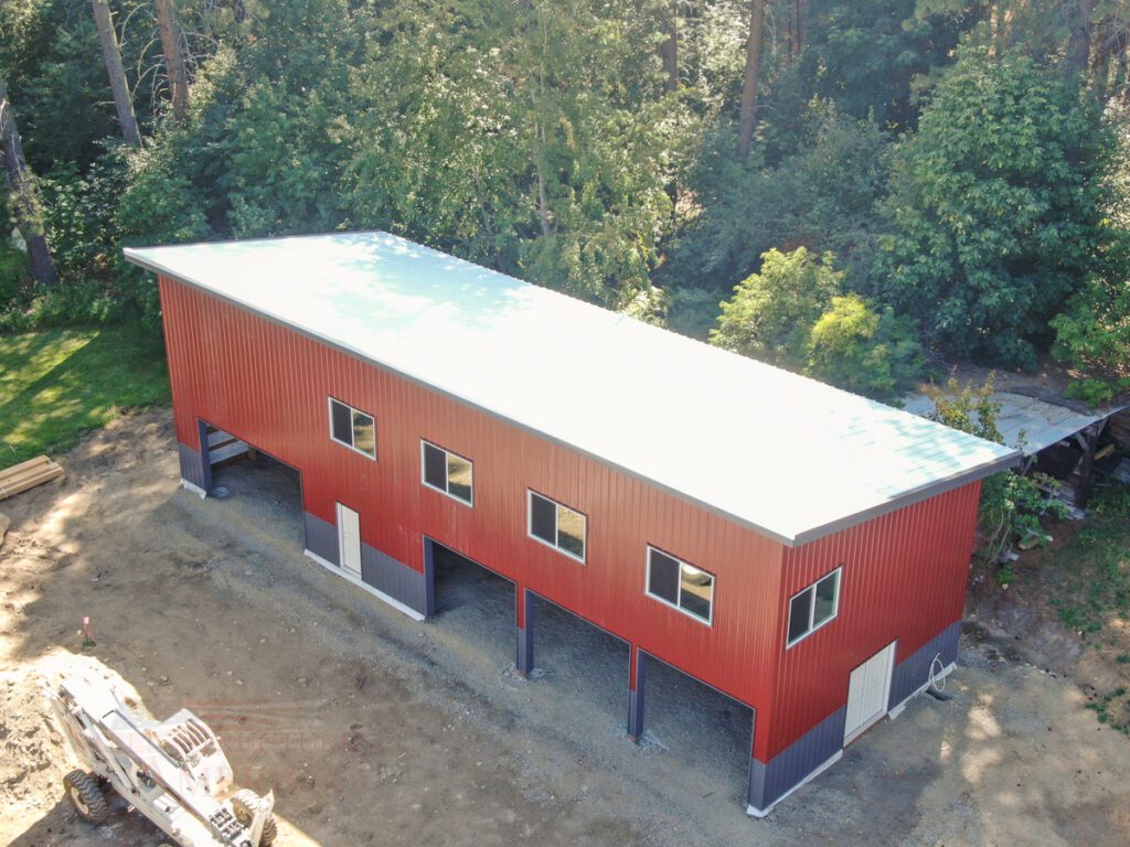 10818-Murray-26x72x18-shop-with-living-quarters-above-pole-building | Steel Structures America