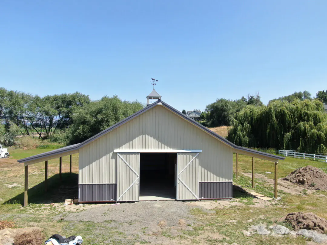 10838 – Kristi Baumman – 36x36x12 Steel Structure – Ellensburg, Washington | Steel Structures America