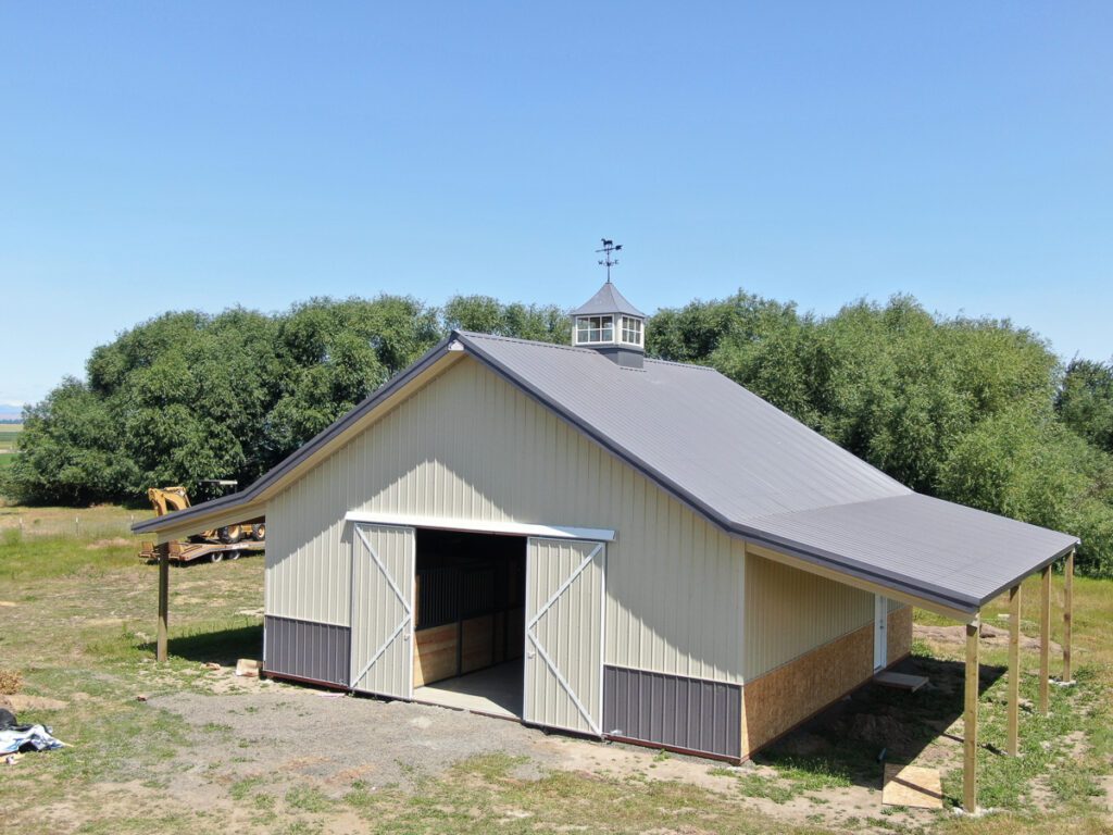 10838 – Kristi Baumman – 36x36x12 Steel Structure – Ellensburg, Washington | Steel Structures America