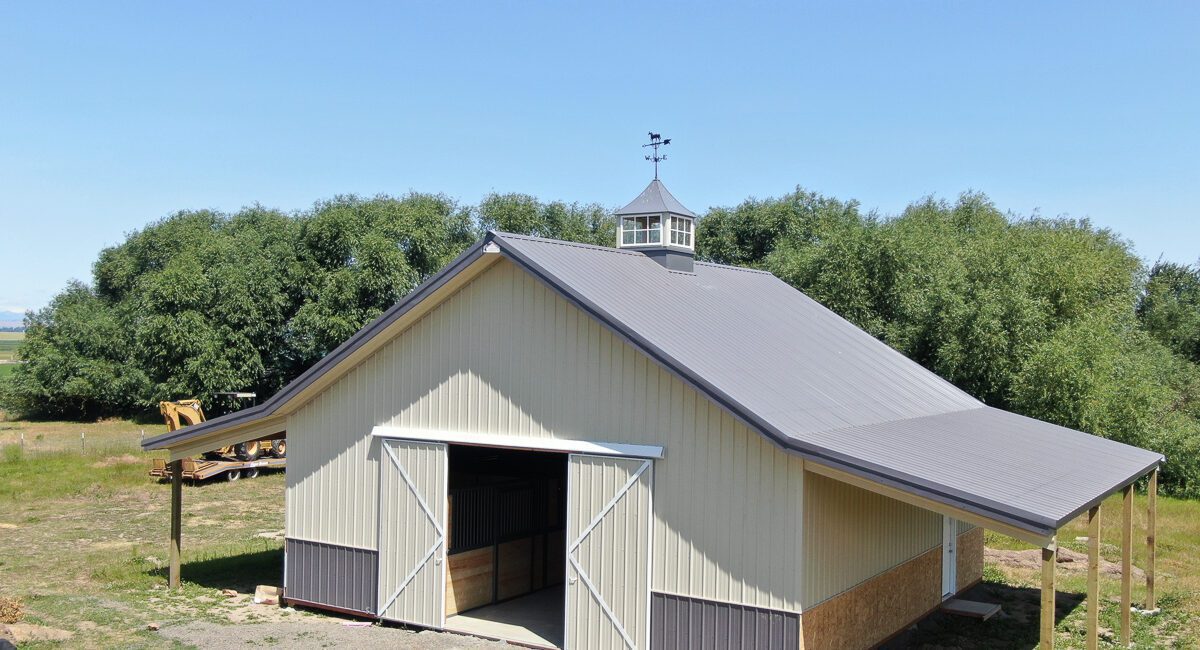 10838 – Kristi Baumman – 36x36x12 Steel Structure – Ellensburg, Washington | Steel Structures America