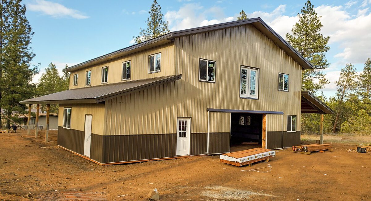 #11253 Hall – 36x60x22 Monitor Style Building Cheney, Washington | Steel Structures America