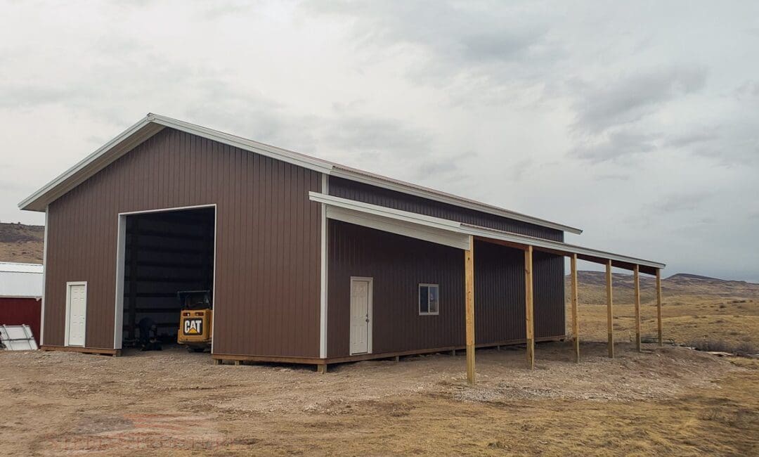 #11313 Parks – 40x60x16 with 12×60 Lean-to – Fort Collins, Colorado | Steel Structures America