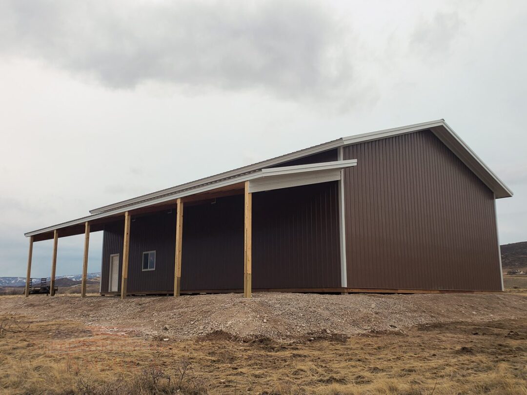 #11313 Parks – 40x60x16 with 12×60 Lean-to – Fort Collins, Colorado | Steel Structures America