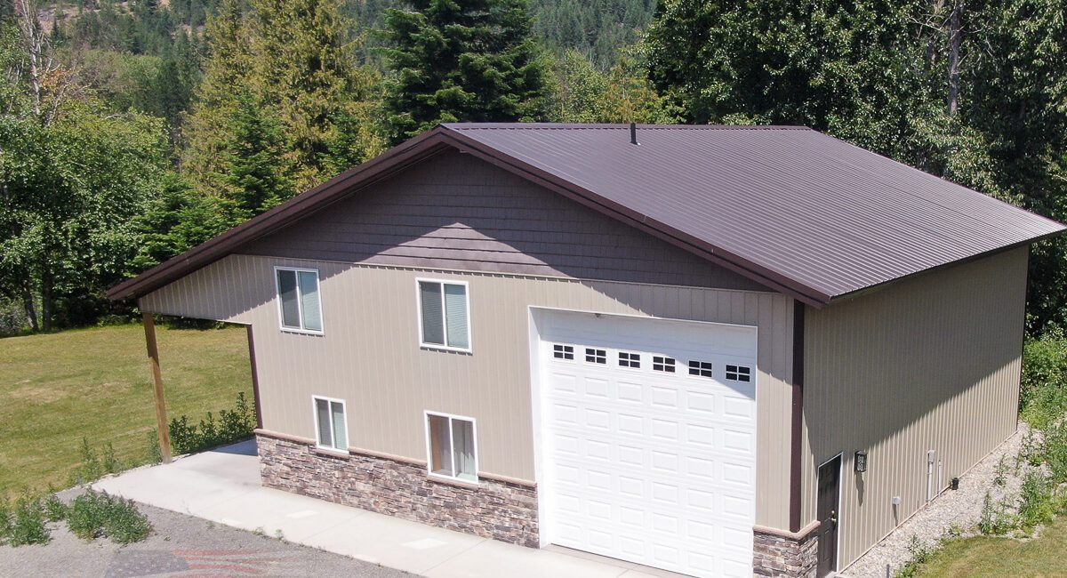 7158 James – 40x40x16 – Laclede, ID | Steel Structures America