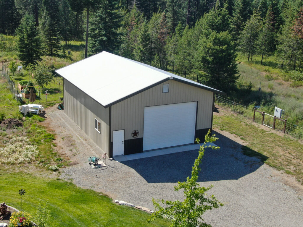 7304 – 30x40x14 – Rathdrum, Idaho | Steel Structures America