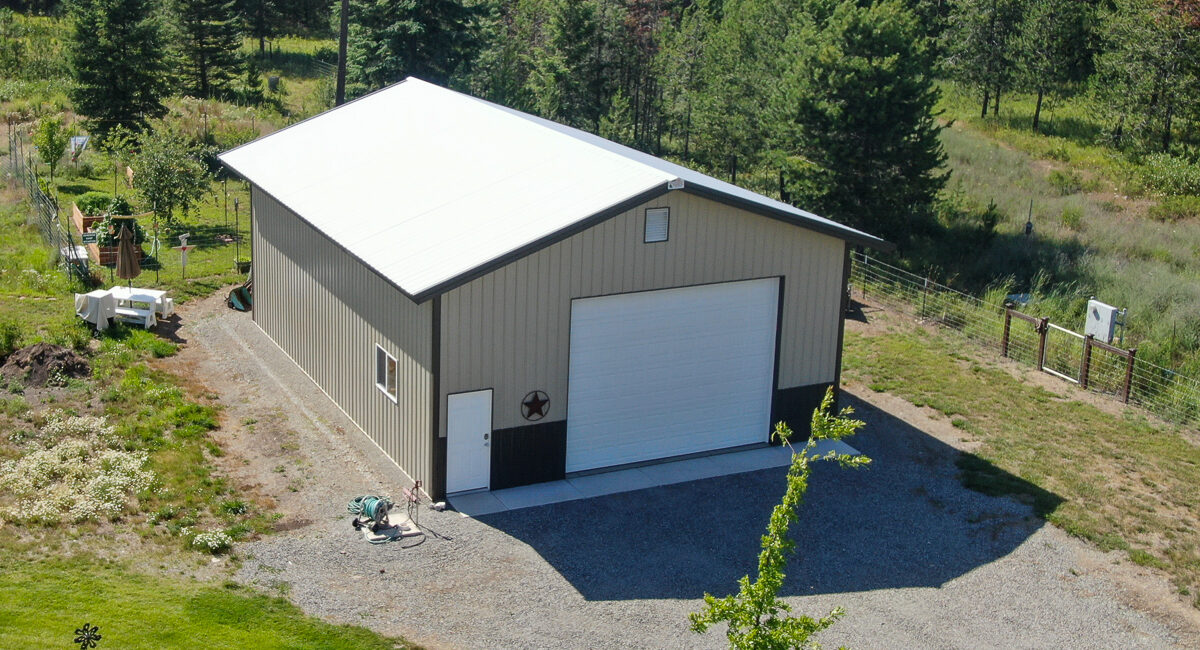 7304 – 30x40x14 – Rathdrum, Idaho | Steel Structures America