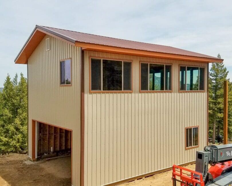 8499 24x30x20 2 Story Garage with Living Quarters- Golden, CO | Steel Structures America