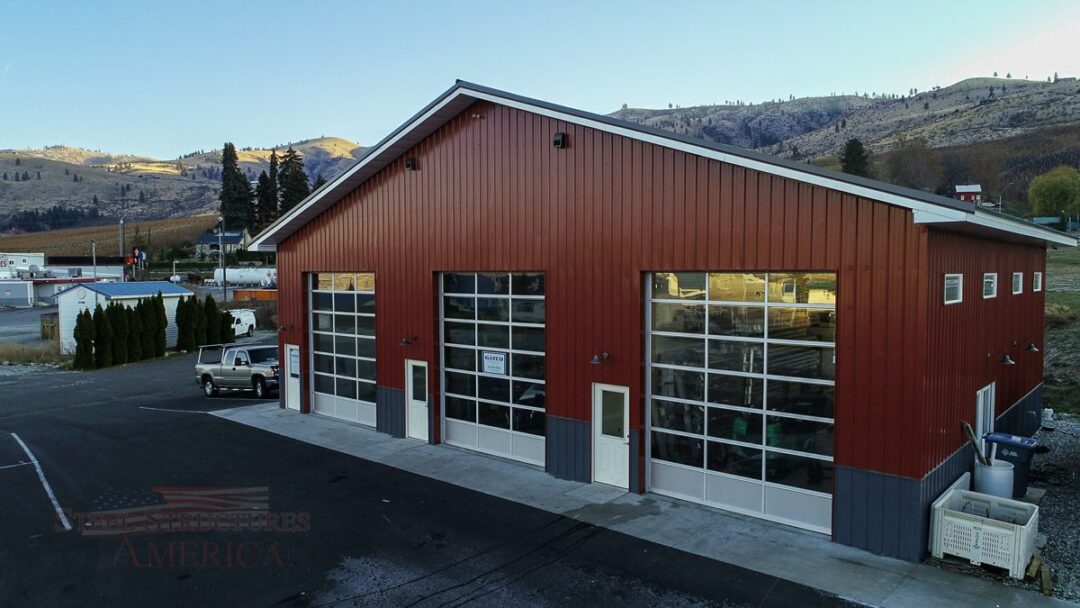 #9121 – Chelan Garage Shop – 60x40x16 | Steel Structures America