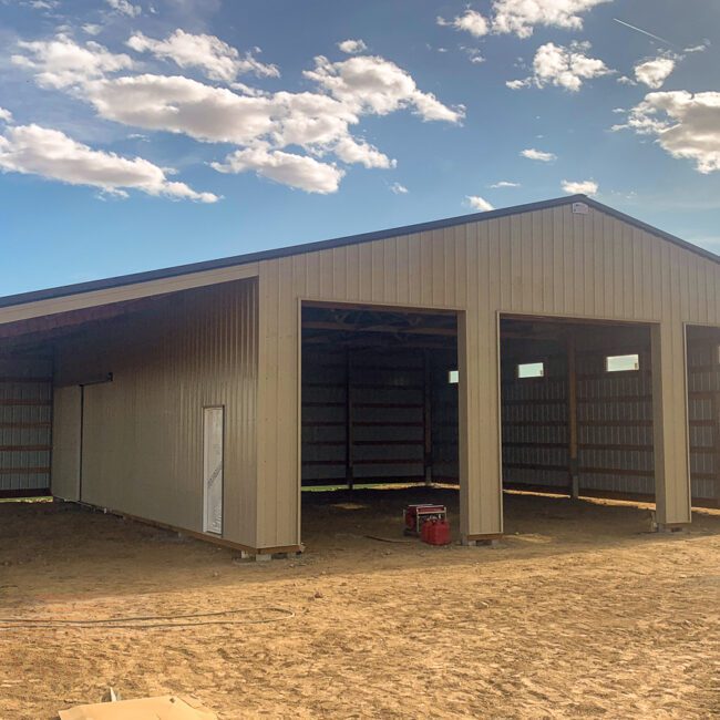 #11529 – 40x48x14 w/14x48x10 lean-to | Steel Structures America