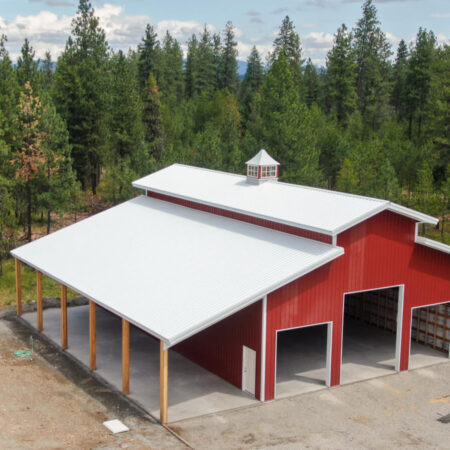 Steel Structures Clear Span Monitor Barn | Steel Structures America