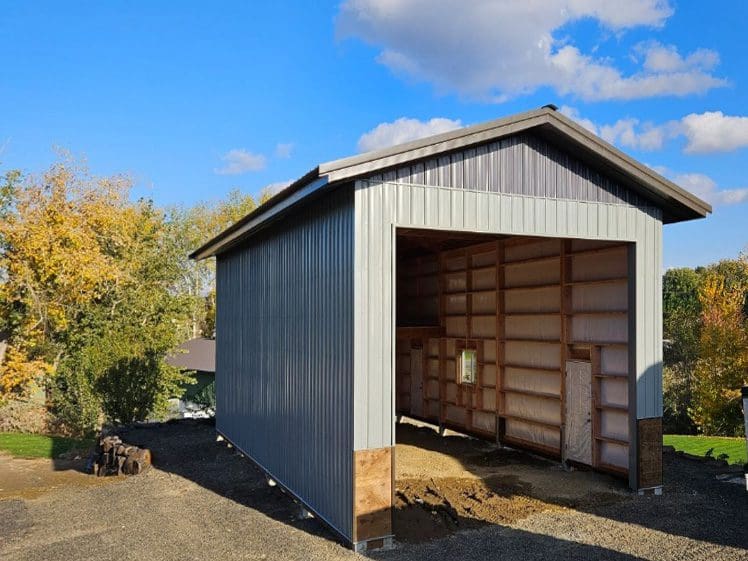 12870 30' x 44' x 16' Garage in Kennewick, WA Steel Structures America