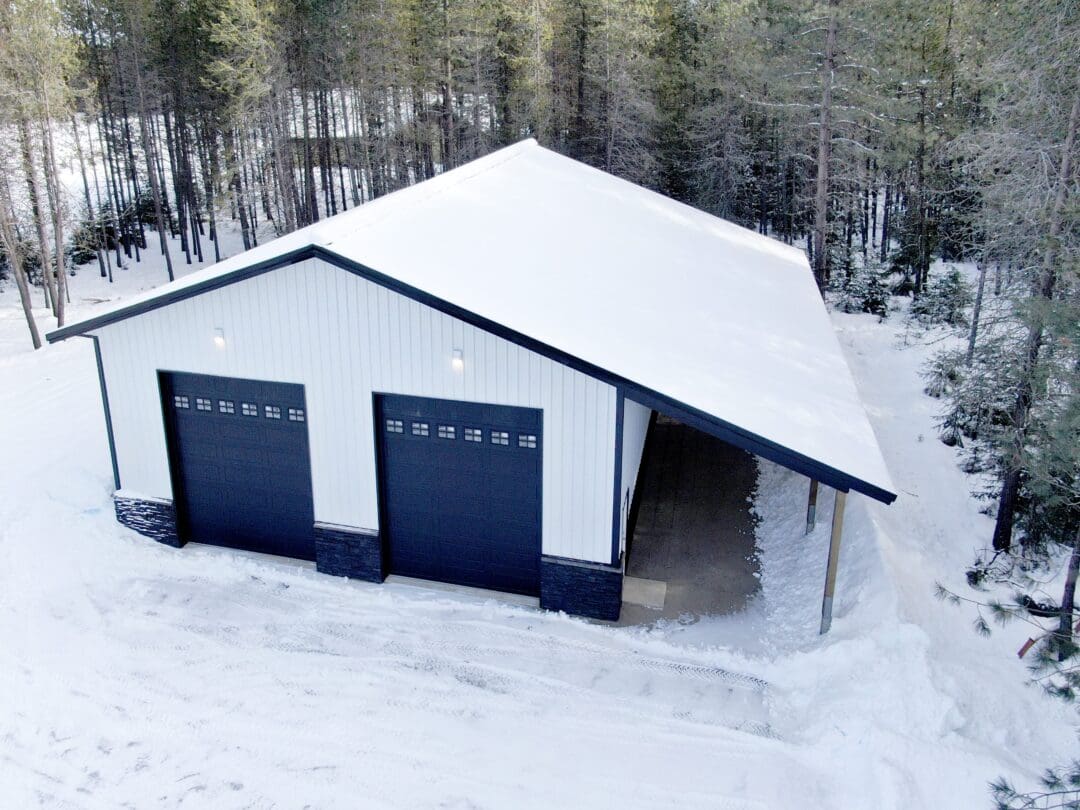 #13443 - 40 x 60 x 16 Shop with Lean-To in Rathdrum, ID | Steel ...