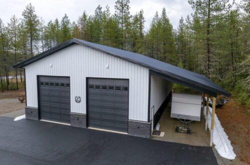 40 x 60 x 16 Shop with Lean-To in Rathdrum, ID