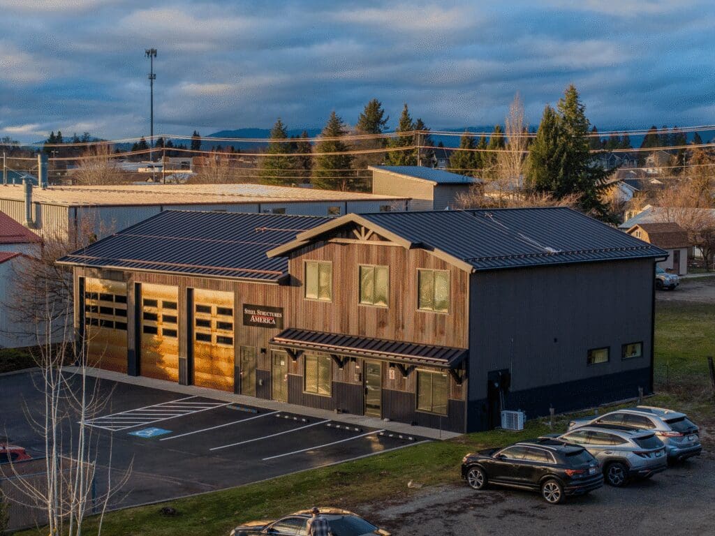 The Steel Structures America corporate office on Covington Avenue in Post Falls, Idaho