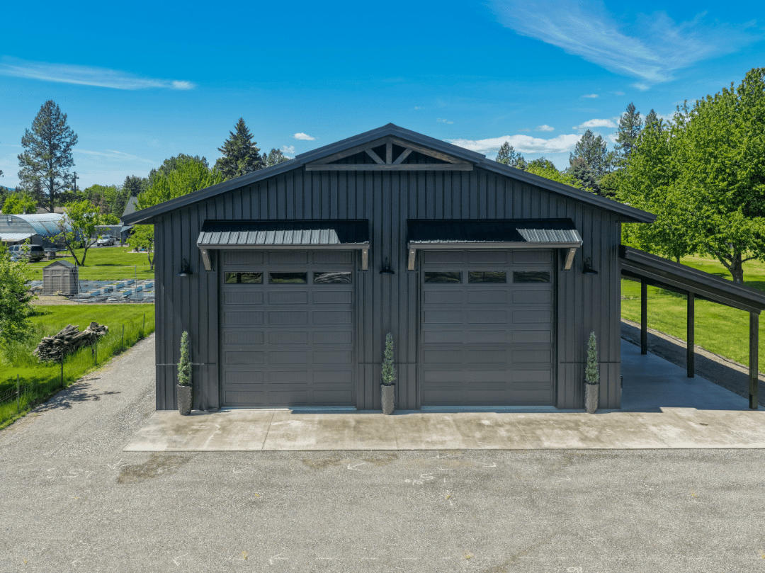 A metal building financed with a construction loan