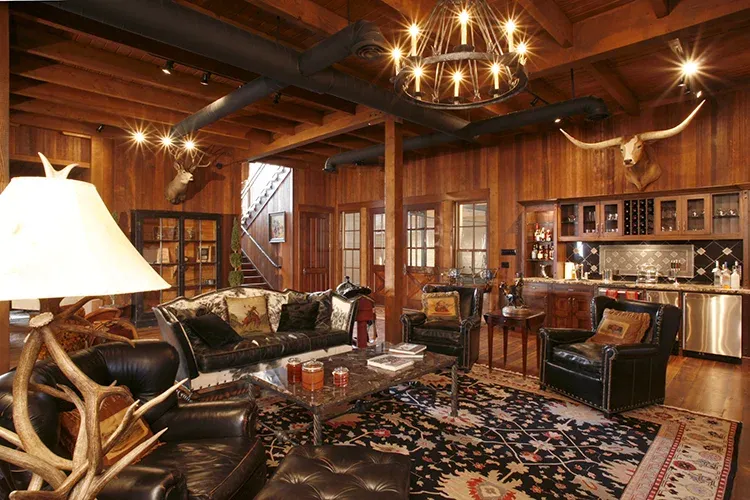 Finished interior of a barndominium house built by Steel Structures America
